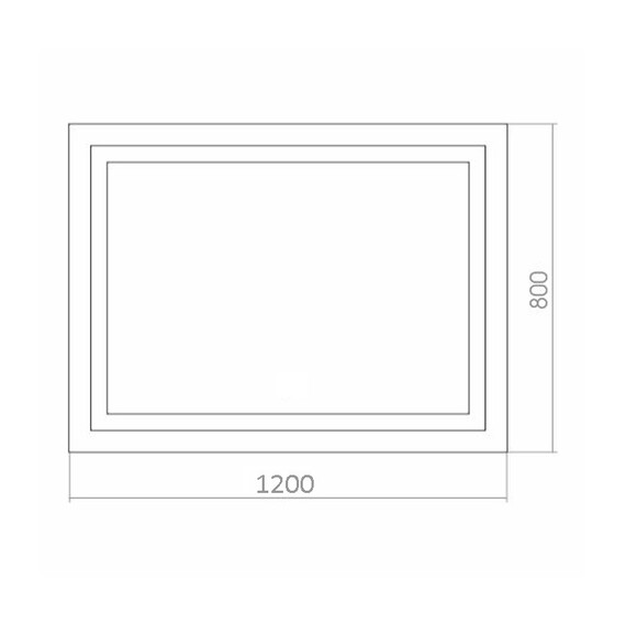 Зеркало Azario Ливия Led 120 см (с подсветкой и датчиком движения) - фото 3