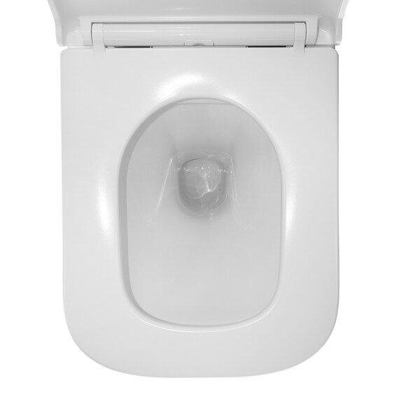 Унитаз подвесной безободковый Azario Teramo 0052 с крышкой микролифт, Цвет производителя: белый - фото 9