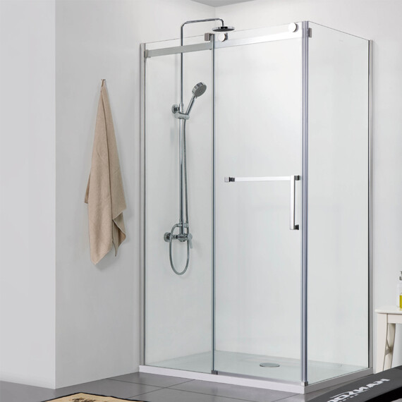 Душевое ограждение Azario Vancouver AZ-NKF1131 L 120х90 см (стекло 8 мм) алюминий/прозрачное - фото 2