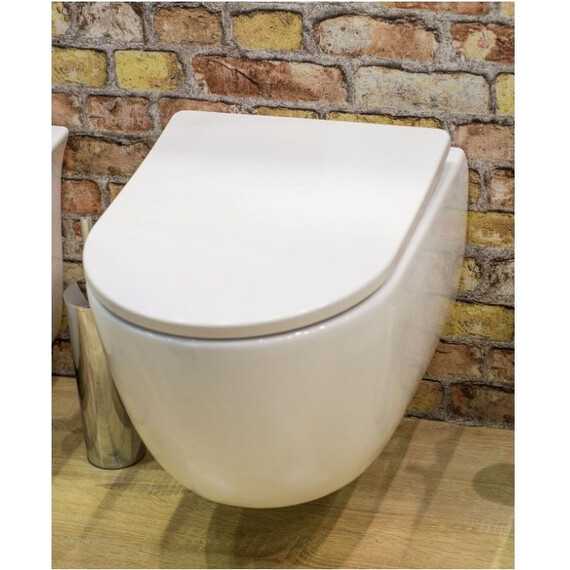 Унитаз подвесной безободковый Art&Max Bologna AM211CHR/AM211SC с крышкой микролифт - фото 10