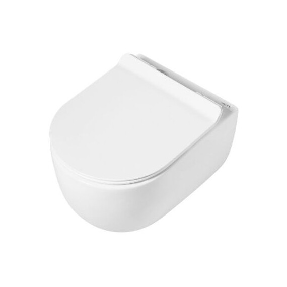 Унитаз подвесной безободковый Art&Max Bologna AM211CHR/AM211SC с крышкой микролифт - фото 4