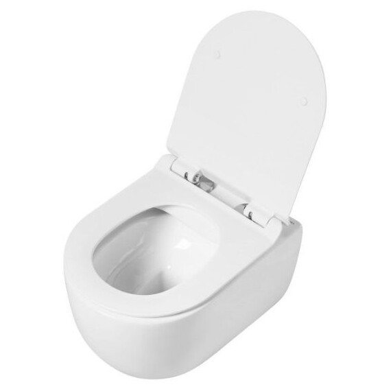 Унитаз подвесной безободковый Art&Max Bologna AM211CHR/AM211SC с крышкой микролифт - фото 6