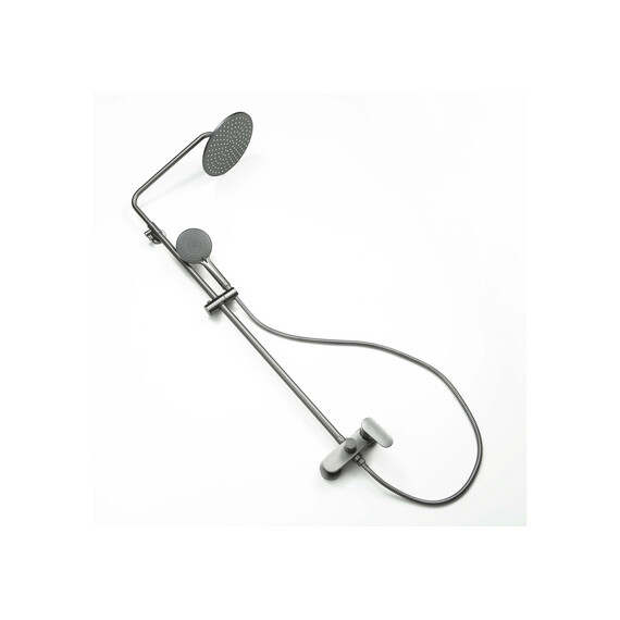 Душевая стойка Aquatek Ника AQ2860BGM, оружейная сталь - фото 9