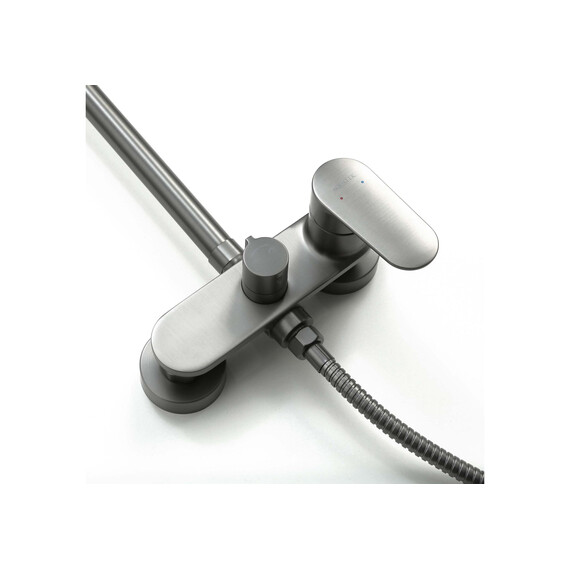 Душевая стойка Aquatek Ника AQ2860BGM, оружейная сталь - фото 7