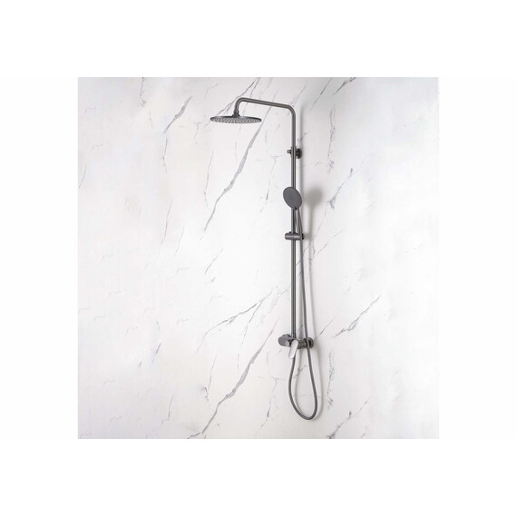 Душевая стойка Aquatek Ника AQ2860BGM, оружейная сталь - фото 2