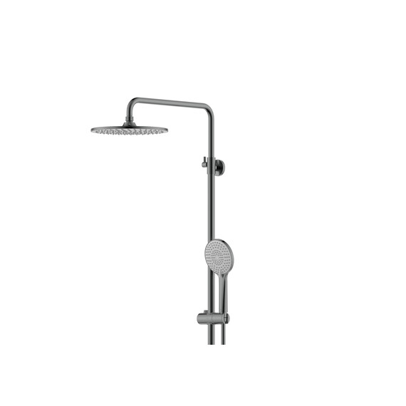 Душевая стойка Aquatek Ника AQ2860BGM, оружейная сталь - фото 5