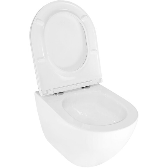 Инсталляция с подвесным унитазом комплект: Grohe Rapid SL 38772001 с подвесным безободковым унитазом Azario Trevi AZ-0093UQ3 TORNADO сиденье микролифт, крепление, кнопка смыва хром - фото 13