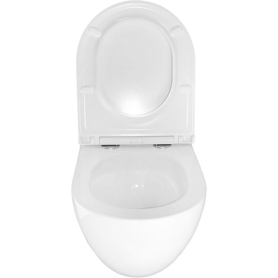 Инсталляция с подвесным унитазом комплект: Grohe Rapid SL 38772001 с подвесным безободковым унитазом Azario Trevi AZ-0093UQ3 TORNADO сиденье микролифт, крепление, кнопка смыва хром - фото 16