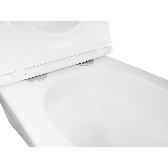 Инсталляция с подвесным унитазом комплект: Grohe Rapid SL 38772001 с подвесным безободковым унитазом Azario Trevi AZ-0093UQ3 TORNADO сиденье микролифт, крепление, кнопка смыва хром - фото 9