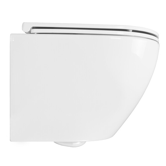 Унитаз подвесной безободковый Azario Grado AZ-0046-N с тонкой крышкой микролифт, Цвет производителя: белый - фото 18