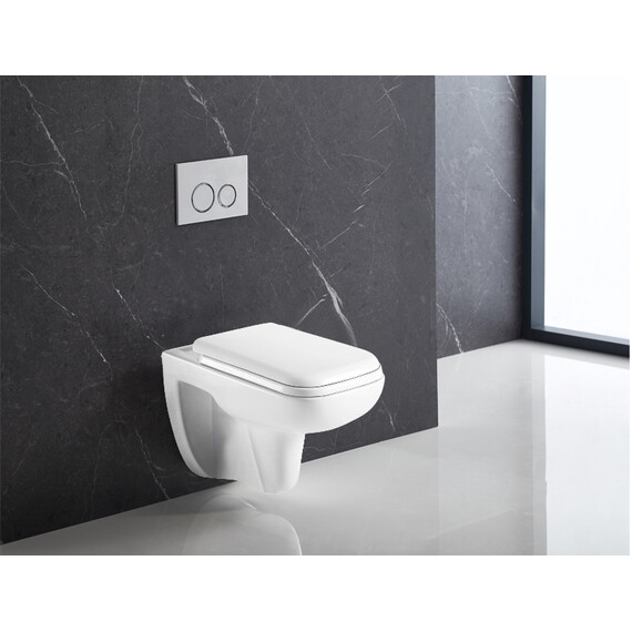 Унитаз подвесной безободковый Azario Pavia 2005 с крышкой микролифт - фото 10