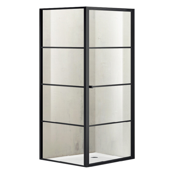 Душевое ограждение Azario Richmond 90х90 см AZNAG1221900, черный/прозрачное - фото 2