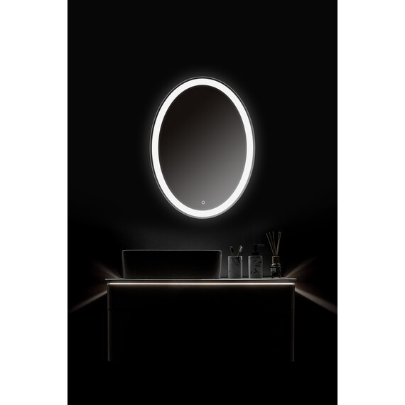 Зеркало Azario Италия Led 57 см (с подсветкой и сенсорным выключателем) - фото 5