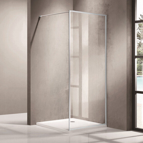 Душевая перегородка Azario Richmond Walk-in 100 см AZ-NAG 6310 1000 silver с кронштейном в комплекте, хром/прозрачное - фото 2