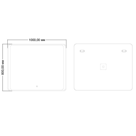 Зеркало Azario Valeria 100 см - фото 3