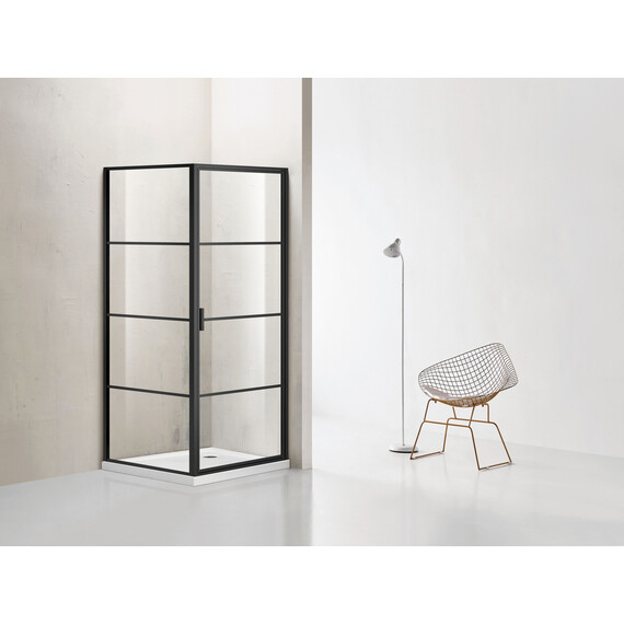 Душевое ограждение Azario Richmond 100х100 см AZNAG12211000, черный/прозрачное - фото 3