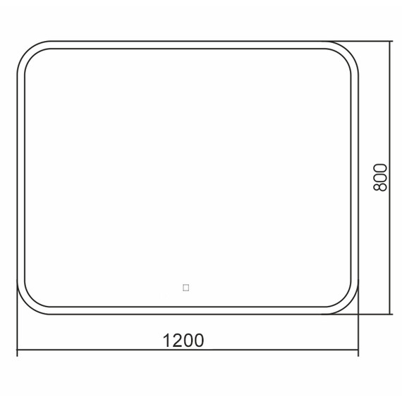 Зеркало Azario Стив Led 120 см (с подсветкой и сенсорным выключателем) - фото 3