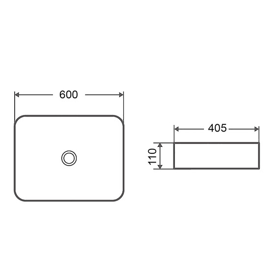 Раковина-чаша Azario 60 см AZ-2174 - фото 3
