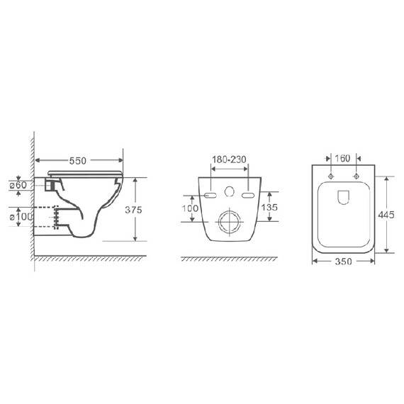 Унитаз подвесной безободковый Azario Pavia 2005 с крышкой микролифт - фото 11