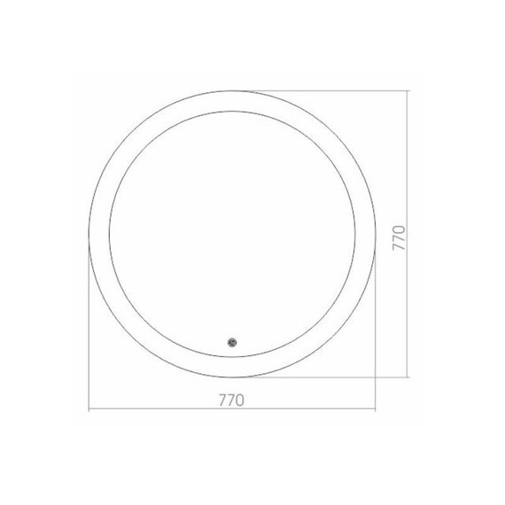 Зеркало Azario Перла Led 77 см - фото 3