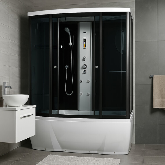 Гидробокс Loranto Selak CS 78-3 A 170х85х215, чёрный/тонированное - фото 2