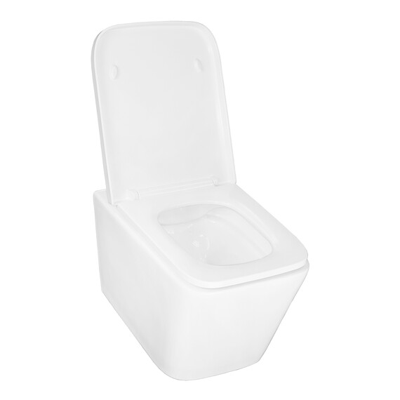 Унитаз подвесной безободковый Azario Nova AZ-2216 с крышкой микролифт - фото 3