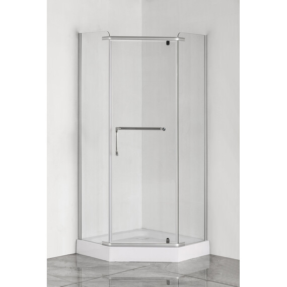 Душевое ограждение Loranto CS-816S B 90x90 см, сатин/прозрачное - фото 2