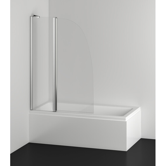 Шторка для ванны Azario AZ-142 100х140 см, хром/прозрачное - фото 3