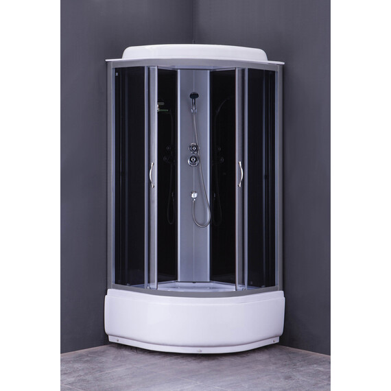 Душевая кабина Loranto CS-6680G 80х80 см, хром/тонированное - фото 2
