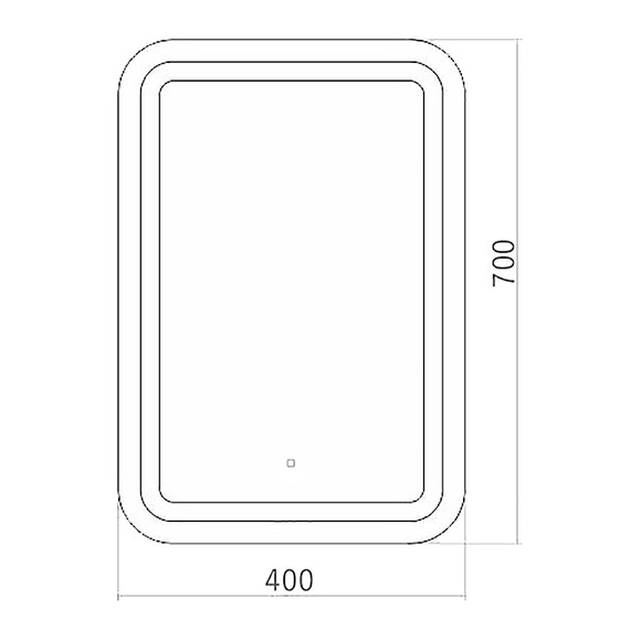 Зеркало Azario Мальта Led 40 см - фото 6