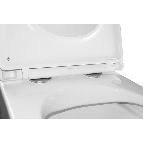 Унитаз подвесной безободковый Azario AZ-0057 с крышкой микролифт - фото 10