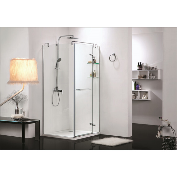 Душевое ограждение Azario Montreal AZ-NWG1231-R 90х90 см (стекло 8 мм) алюминий/прозрачное - фото 3