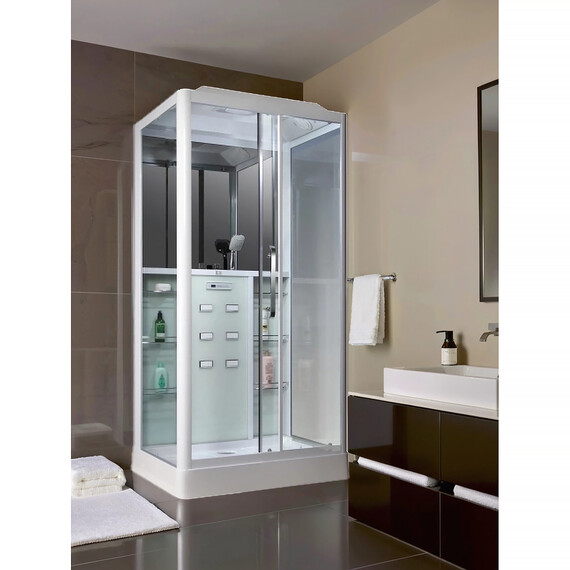 Гидробокс LORANTO CS 127 R 90х120х215, белый/прозрачное - фото 2