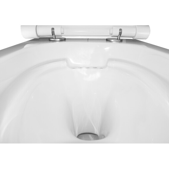 Унитаз подвесной безободковый Azario Nova AZ-2217 с крышкой микролифт - фото 7