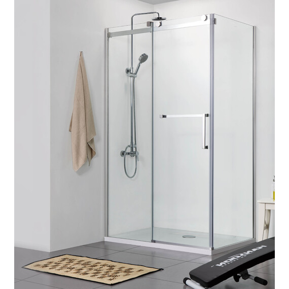 Душевое ограждение Azario Vancouver AZ-NKF1131 L 120х80 см (стекло 8 мм) алюминий/прозрачное - фото 3