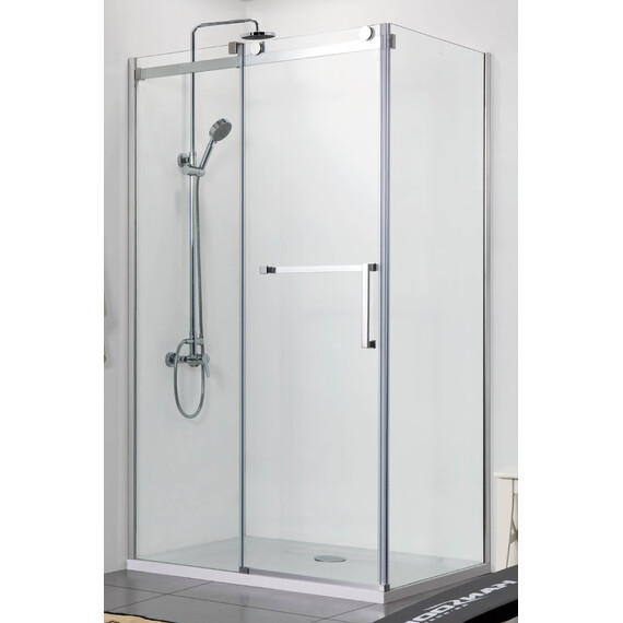Душевое ограждение Azario Vancouver AZ-NKF1131 L 120х80 см (стекло 8 мм) алюминий/прозрачное - фото 2