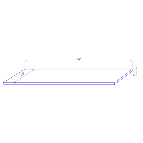 Столешница Azario Gris 90 см CS00080432, серый - фото 2