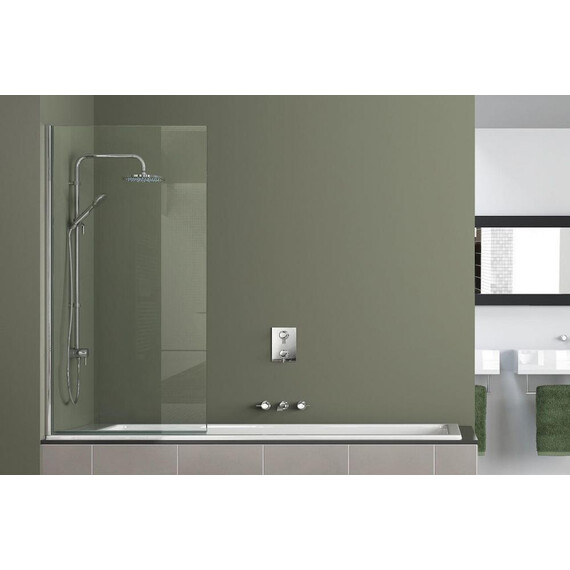 Шторка для ванны Azario Merrit 80х140 см AZ-NF6211-1 800, хром/прозрачное - фото 2
