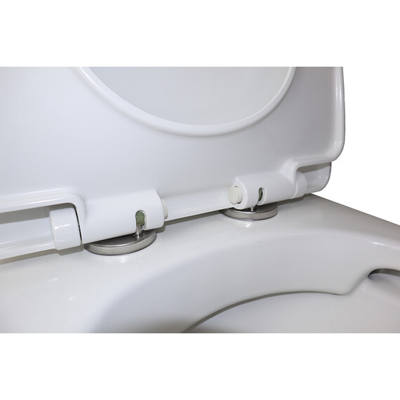 Унитаз-моноблок безободковый Azario Luna AZ-1037 с крышкой микролифт - фото 7