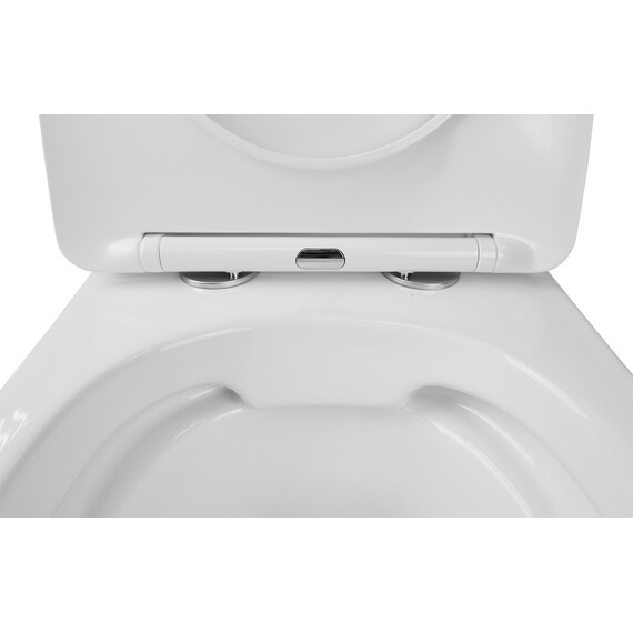 Унитаз подвесной безободковый Azario Grado AZ-0046 SP с крышкой микролифт, Цвет производителя: белый - фото 5