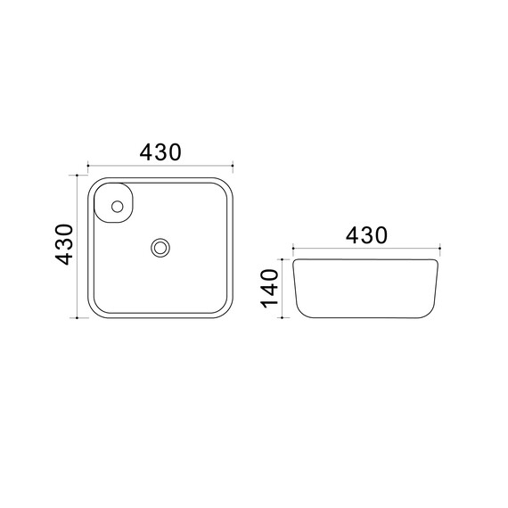 Раковина-чаша Azario 43 см AZ-41267 - фото 3