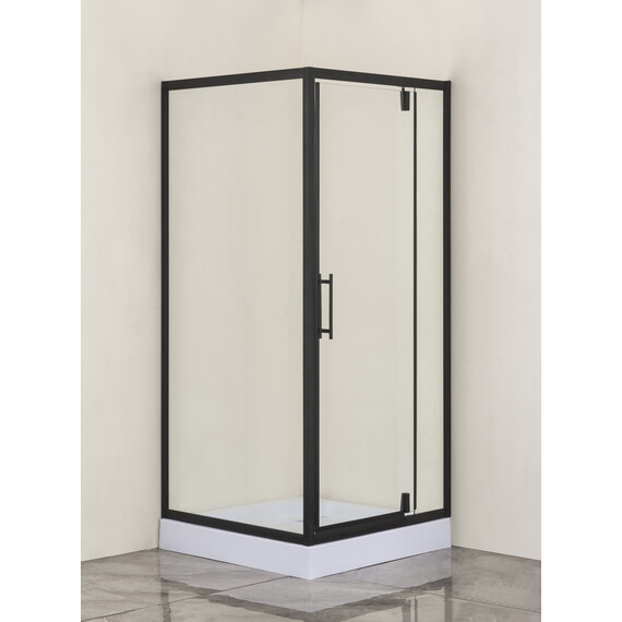 Душевое ограждение Loranto 90x90 см CS-604A 90, черный/прозрачное - фото 2