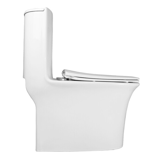 Унитаз-моноблок безободковый Azario Luna AZ-1037 с крышкой микролифт - фото 10