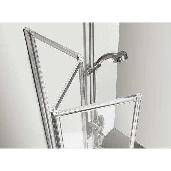 Шторка для ванны Azario Preston 100x150 см NFC6433, хром/прозрачное - фото 3