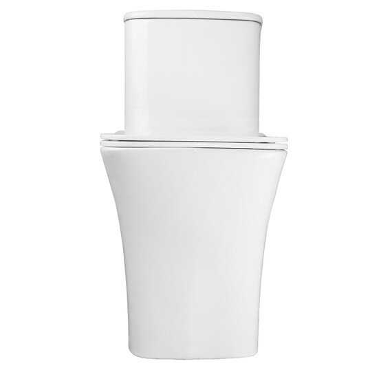 Унитаз-моноблок безободковый Azario Gressa AZ-1111 с крышкой микролифт - фото 9