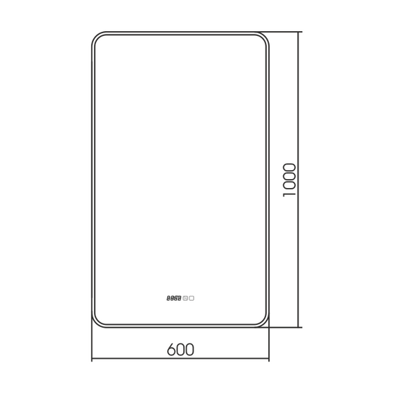 Зеркало Azario Incanto-3 60 см LED-00002537 - фото 4