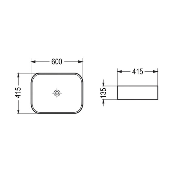 Раковина-чаша Azario 60 см AZ-78326MB, черный матовый - фото 4