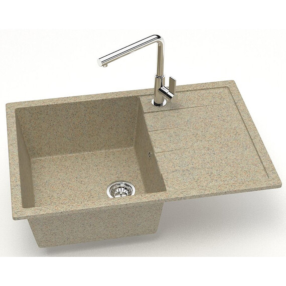 Кухонная мойка Azario Vision CS00078340, песочный, Цвет производителя: песочный - фото 2