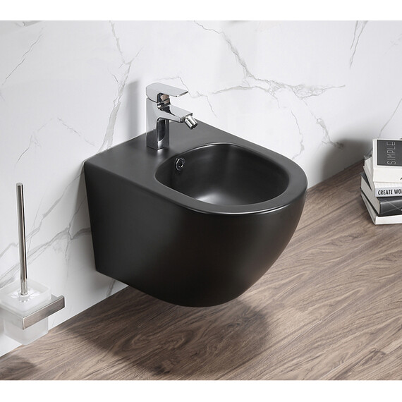 Биде подвесное Azario Grado AZ-0046-BN, черный - фото 3