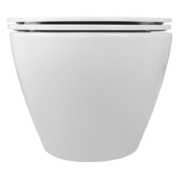 Унитаз подвесной безободковый Azario Grado AZ-0046 SP с крышкой микролифт, Цвет производителя: белый - фото 9